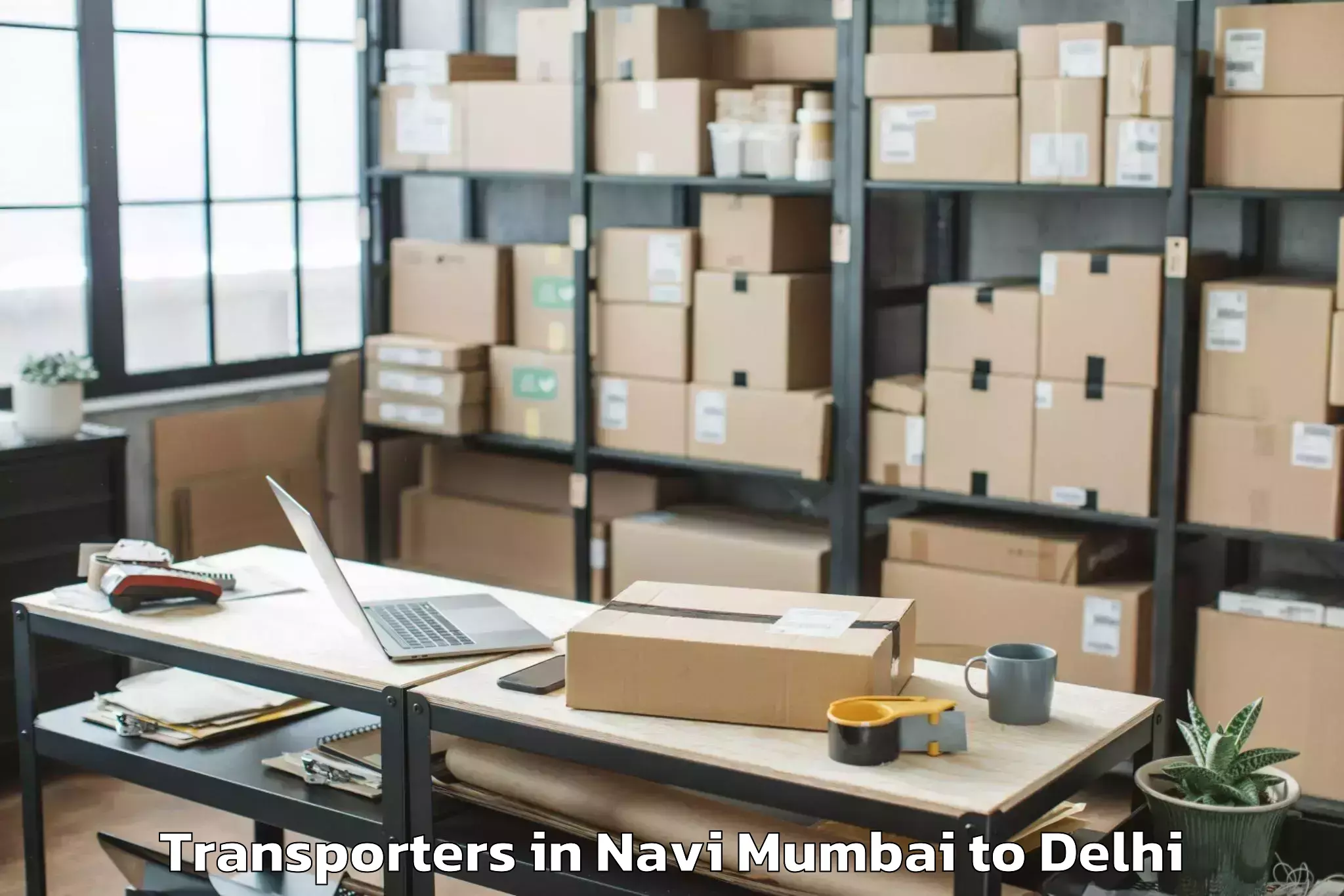 Book Navi Mumbai to Pitampura Transporters Online